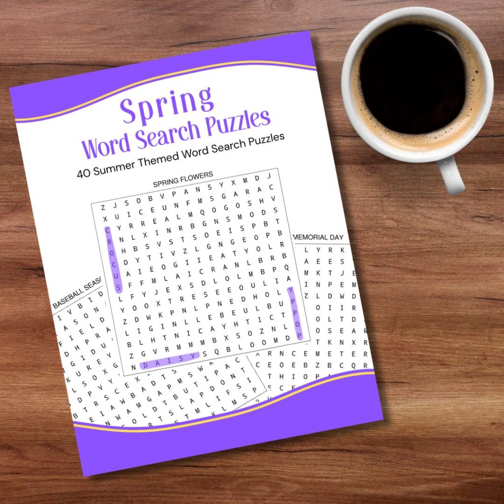 Spring Word Search Book Cover